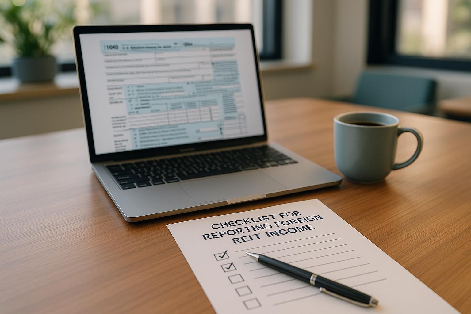 Checklist for Reporting Foreign REIT Income